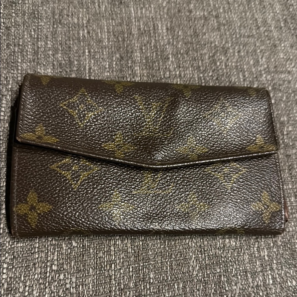 Louis Vuitton Brown Monogram Wallet Compact Design